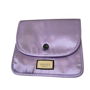 Gucci Lavender Satin Cosmetic Pouch